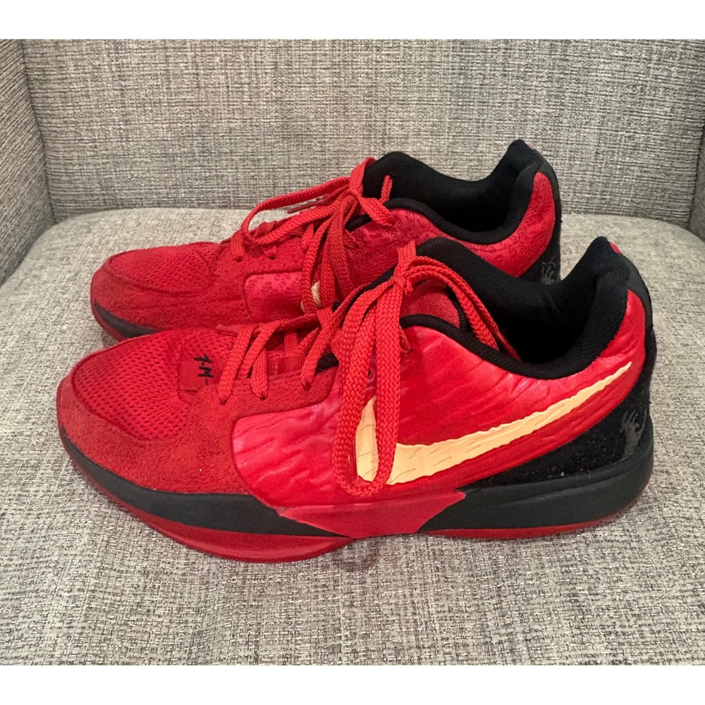 Nike Ja 1 Halloween University Red Black Gold IB7249-600 Kids Size 7Y